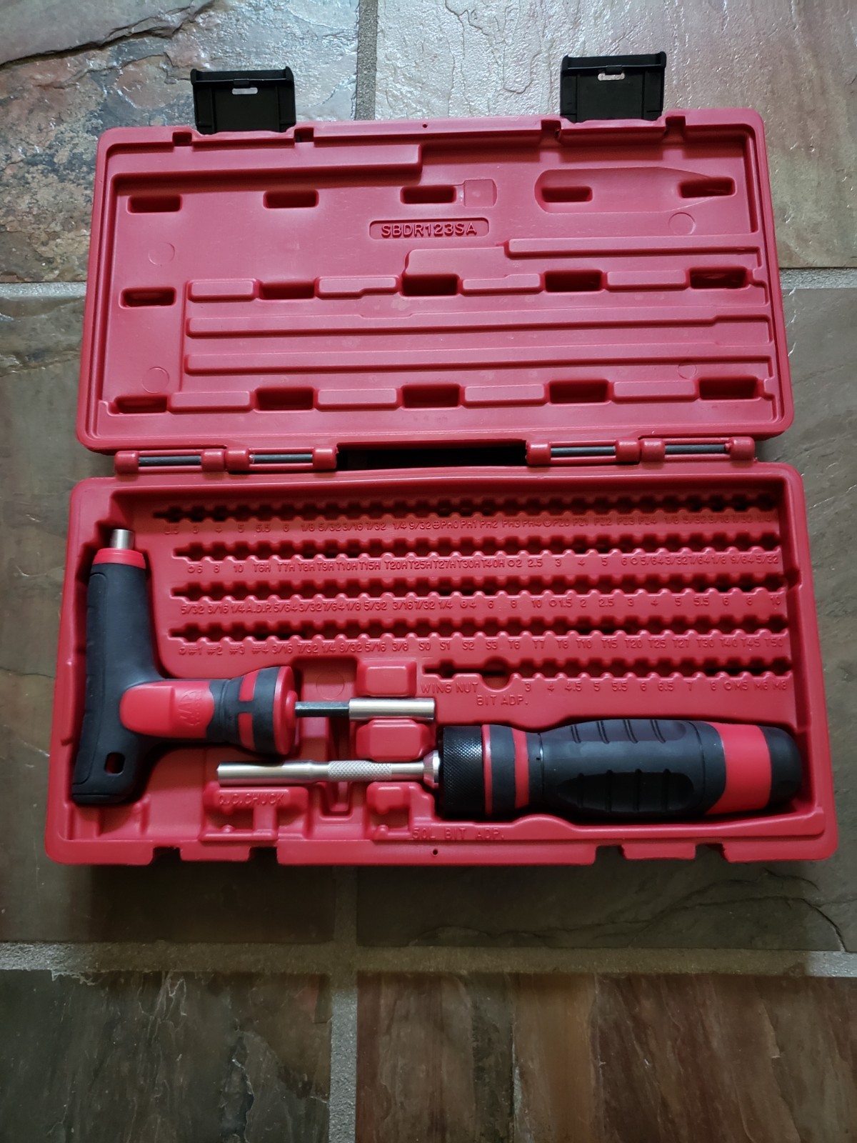 MAC TOOLS 1/4″ Hex Drive Ratcheting Bit Driver Set SBDR123SA **NO BITS INCLUDED*