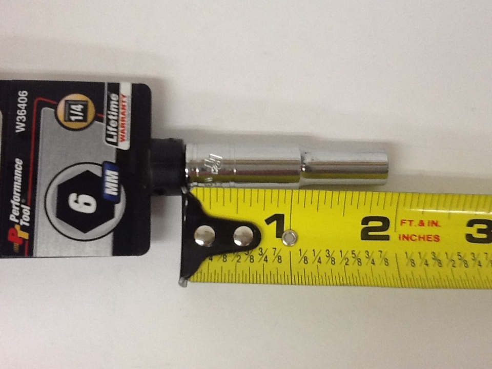 6Pc Performance Tools 6pt. Deep Metric Sockets 1/4″ Dr. 4mm-12mm – no 5mm
