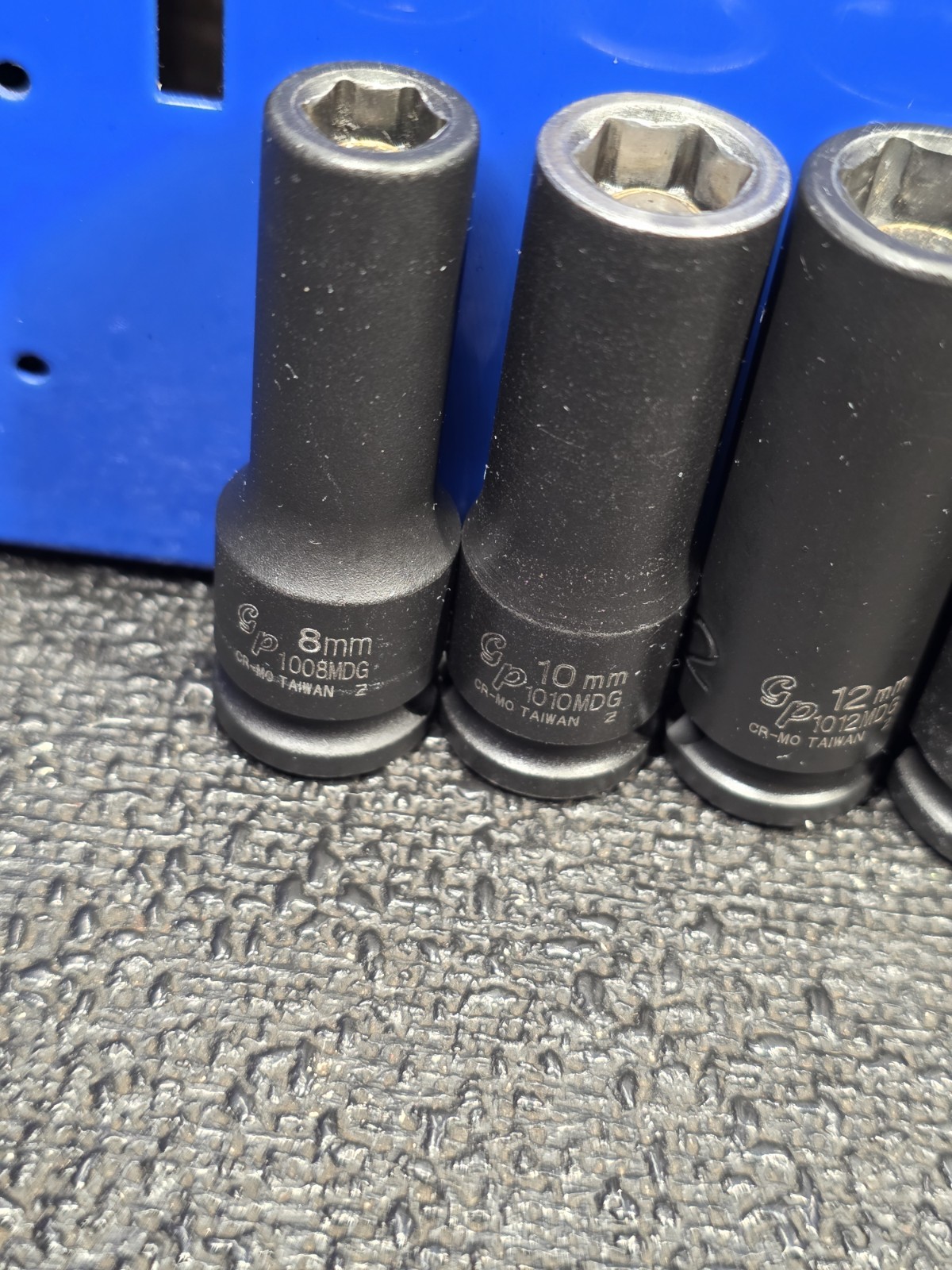Grey Pneumatic GP 3/8″ Drive 8, 10, 12 & 14mm Magnetic Deep Impact Sockets Nice