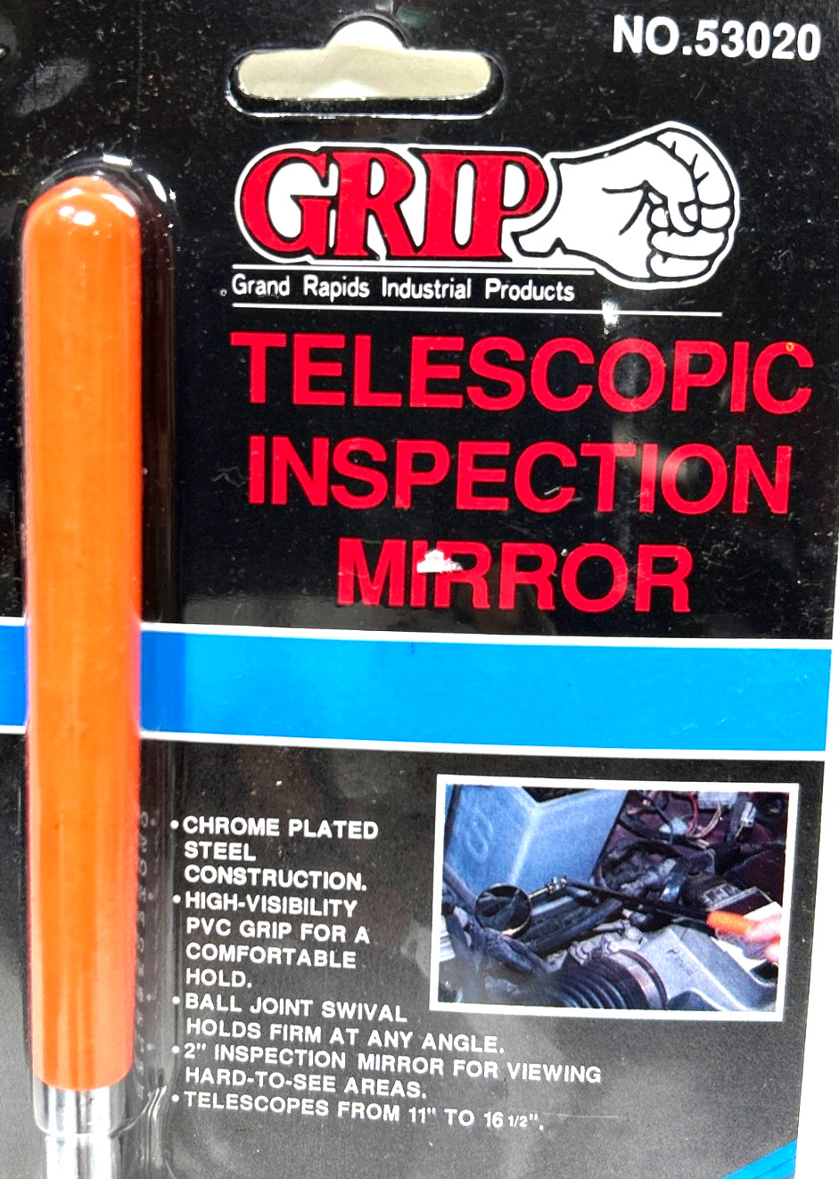 Grip Telescopic Inspection Mirror model 53020-New (office bb6