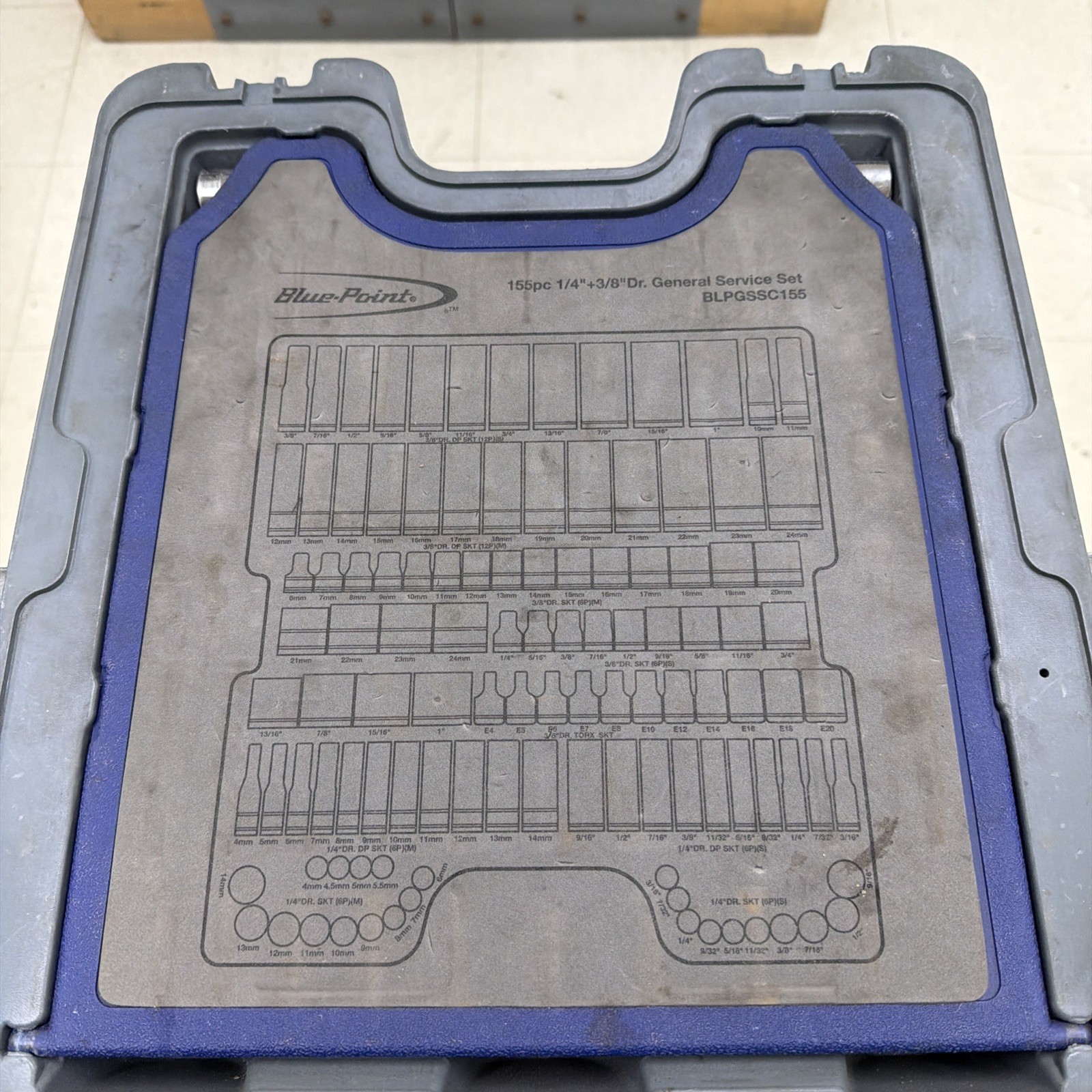 Blue-Point BLPGSSC155 155pc Combination Drive SAE/Metric Socket Set