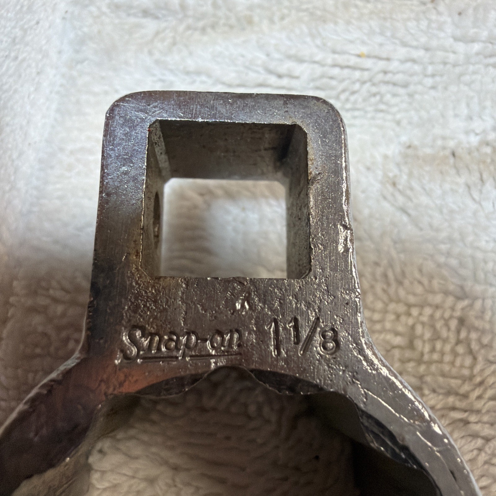 Snap-on Tools 3/8″ Drive 12-Point SAE 1″1/8 Deep Flare Nut Crowfoot Wrench USA