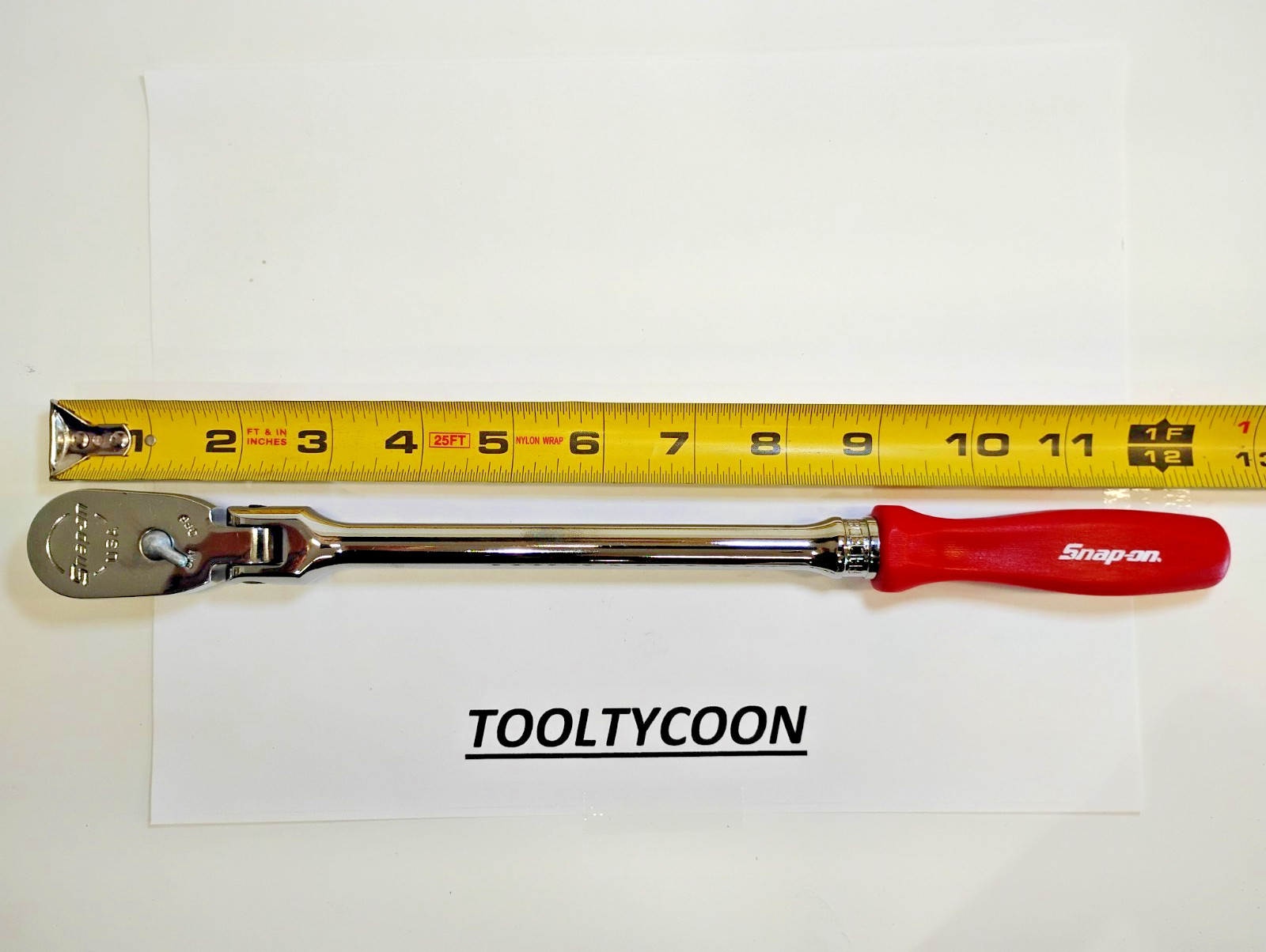 Snap-on Tools USA NEW CLASSIC RED 3/8″ Drive HARD Flex Head Ratchet FHLFD80AR