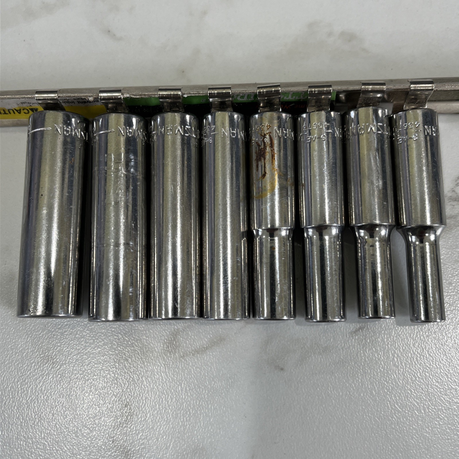 Craftsman 8pc SAE 3/16″–7/16″ Deep Socket Set – 1/4″ Drive – 6 Point S-AE