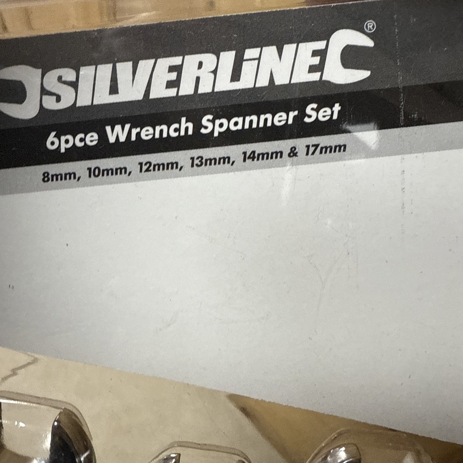 SilverLine 6 Pce Wrench Spanner Set 8Mm10 Mm 12 Mm 13 Mm 14 Mm 17 Mm ￼