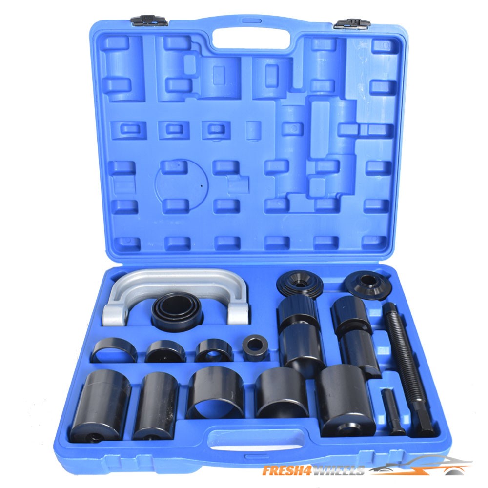 21Pcs Auto Repair Service Removal Ball Joint Press Tool Master Adapter Kit 2&4WD