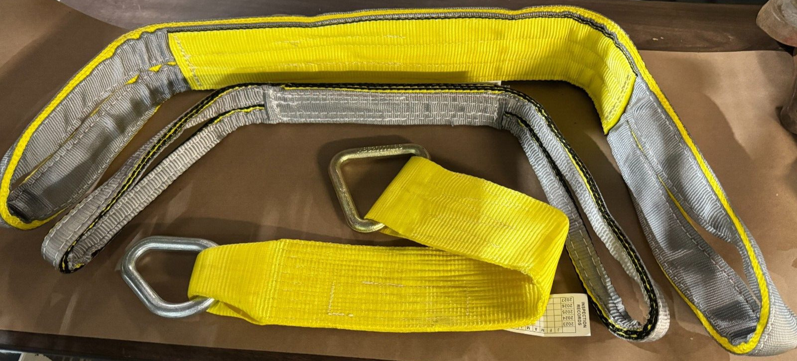 AUTO BODY PULLING SLING set 4×48 2×36 4X30 W/PEASR RINGS HEAVY DUTY BEST VALUE