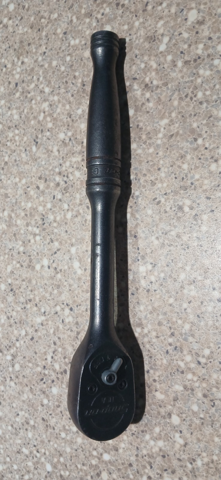 Snap On GF830 3/8” Drive Industrial Black Oxide Finish 7.5” Long Ratchet USA