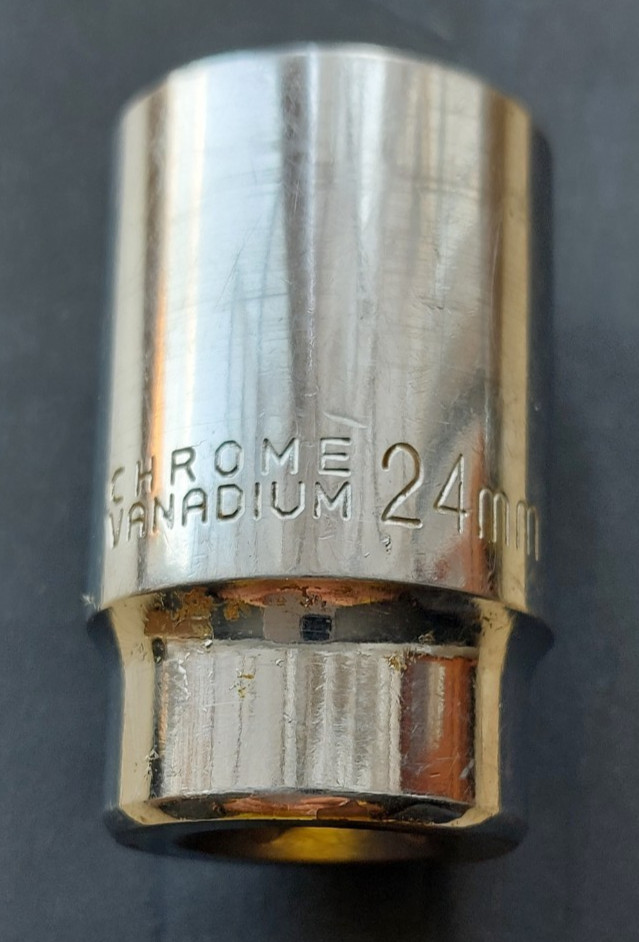 DRAPER EXPERT DEEP 24mm METRIC BI HEX 12 Point 1/2″ Drive socket