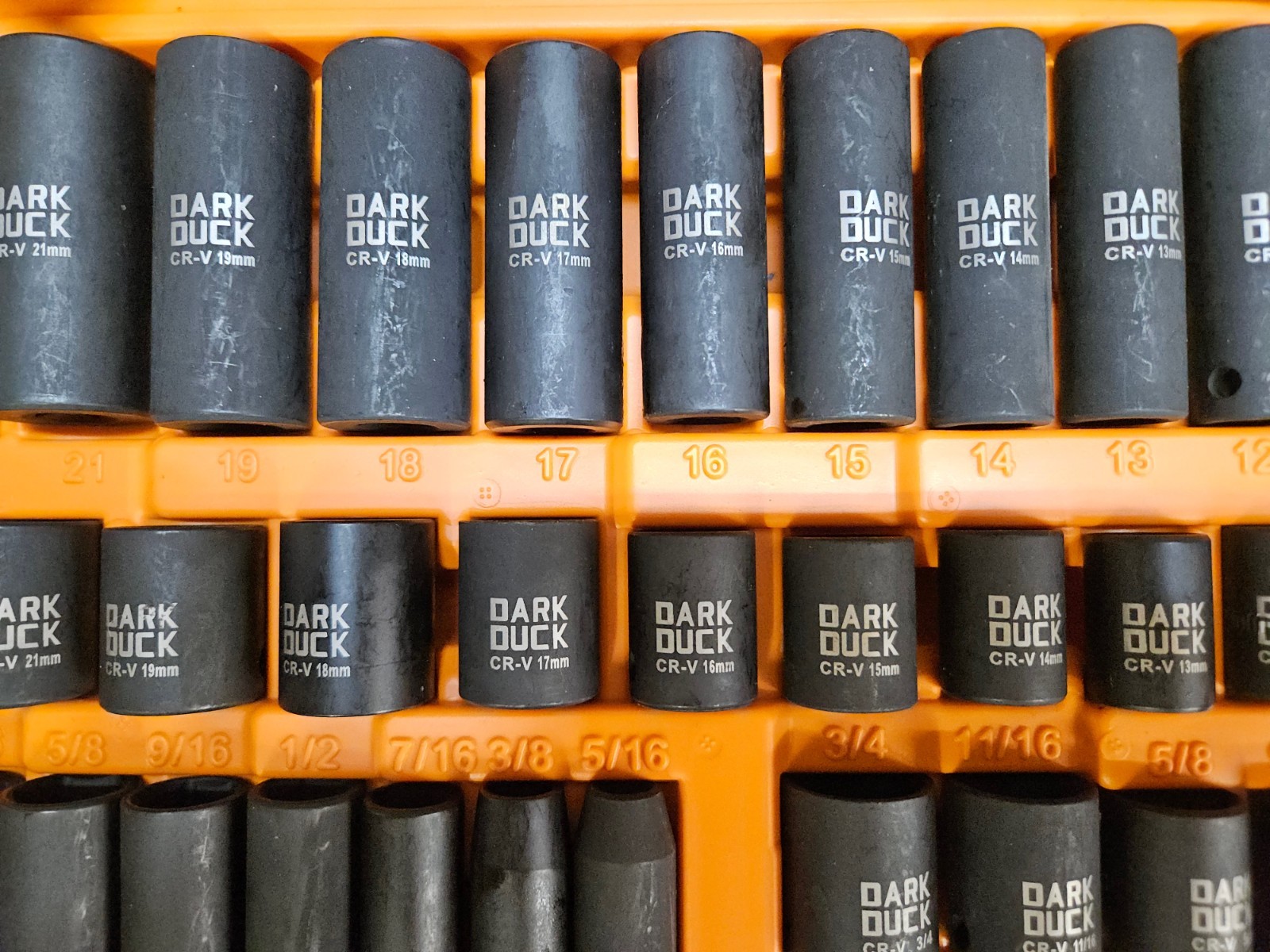 50 Piece 3/8-Inch Drive Impact Socket Set Master SAE-Metric