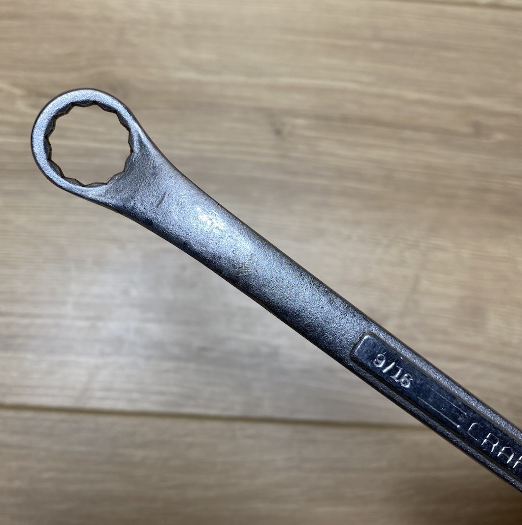 Vintage Craftsman SAE Box End Wrench 9/16” x 5/8” Forged in USA 12pt.