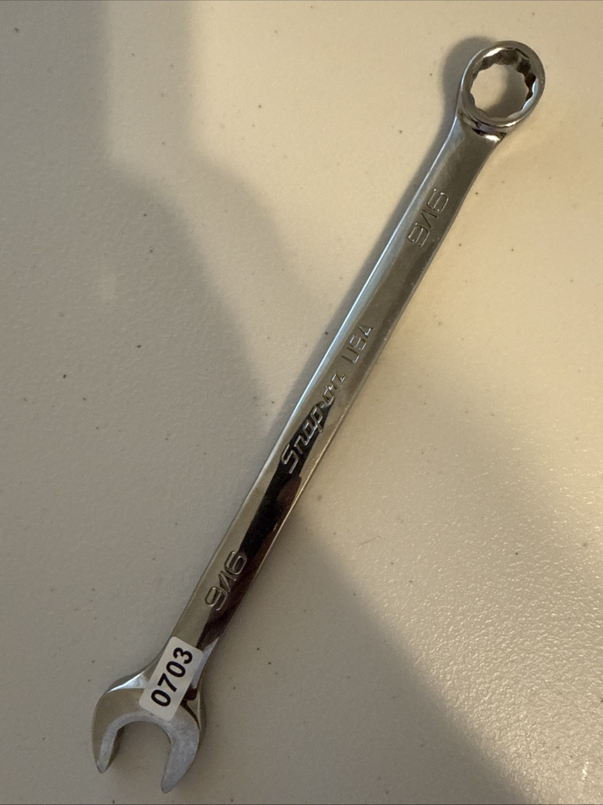 Snap-On Tools USA 12 Point SAE Size 9/16″ Flank Drive Combination Wrench OEX18B