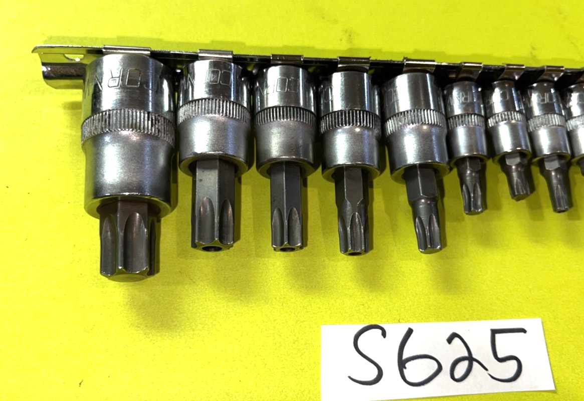 CORNWELL TOOLS 12 PIECE MULTI DRIVE TORX BIT SOCKET DRIVER SET TAMPER RESISTANT