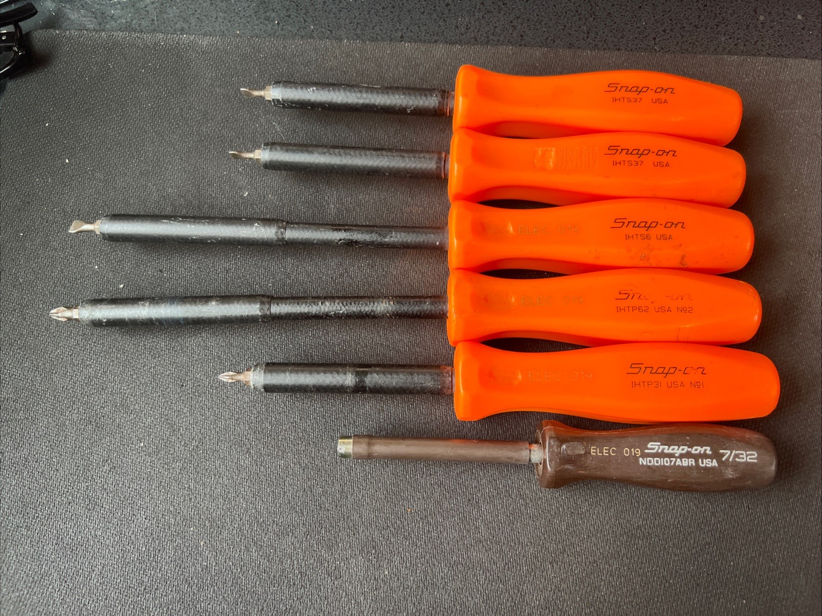 Snap On Non-Conductive Composite Screwdriver Set Electrical 6 PCs WOW⭐️flat Phil