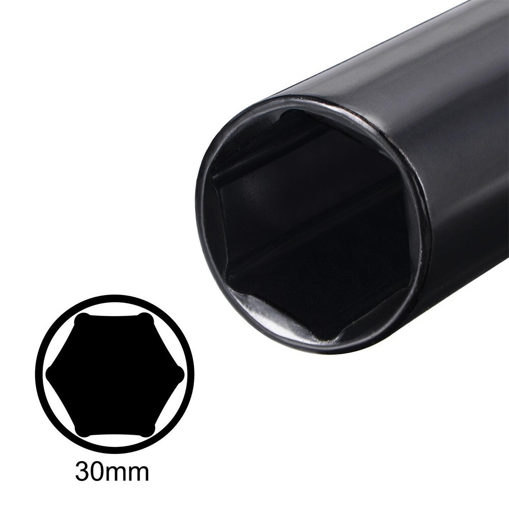 1/2″ Drive 30mm Deep Impact Socket CR-V Steel 200mm Length 6-Point Metric Sizes
