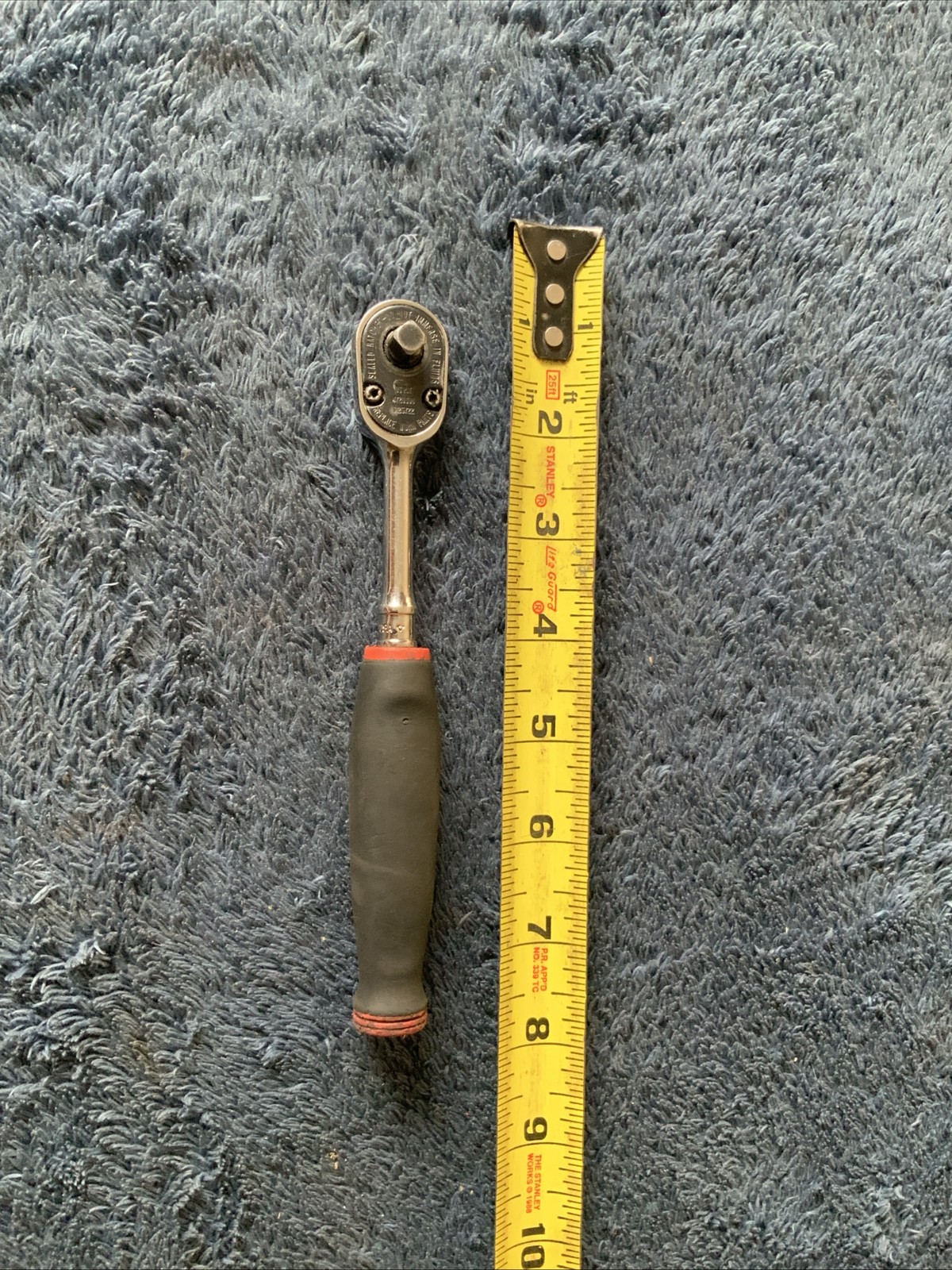 Snap On Thl72, 1/4” Drive Soft Grip Ratchet…..red…….works Fine….
