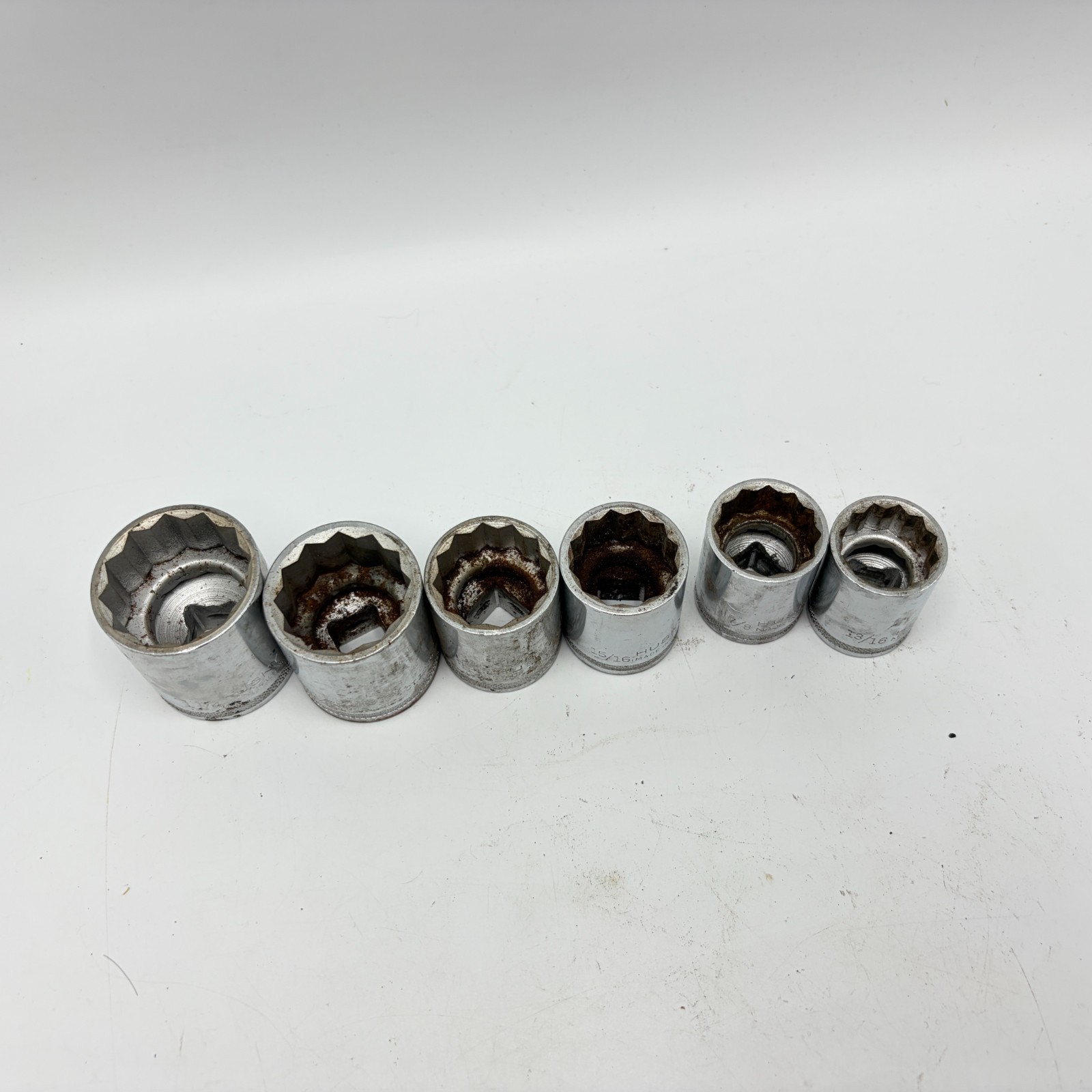 Vtg Husky Craftsman USA 1/2″ Drive Ratchet Breaker Bar Extension 12pt Socket Lot