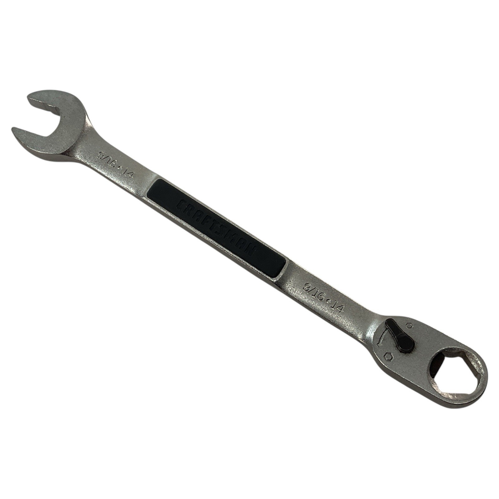 Craftsman 12761 A-AE Open Box End Wrench 9/16–14 9″ Mechanic Chrome Shop Tool
