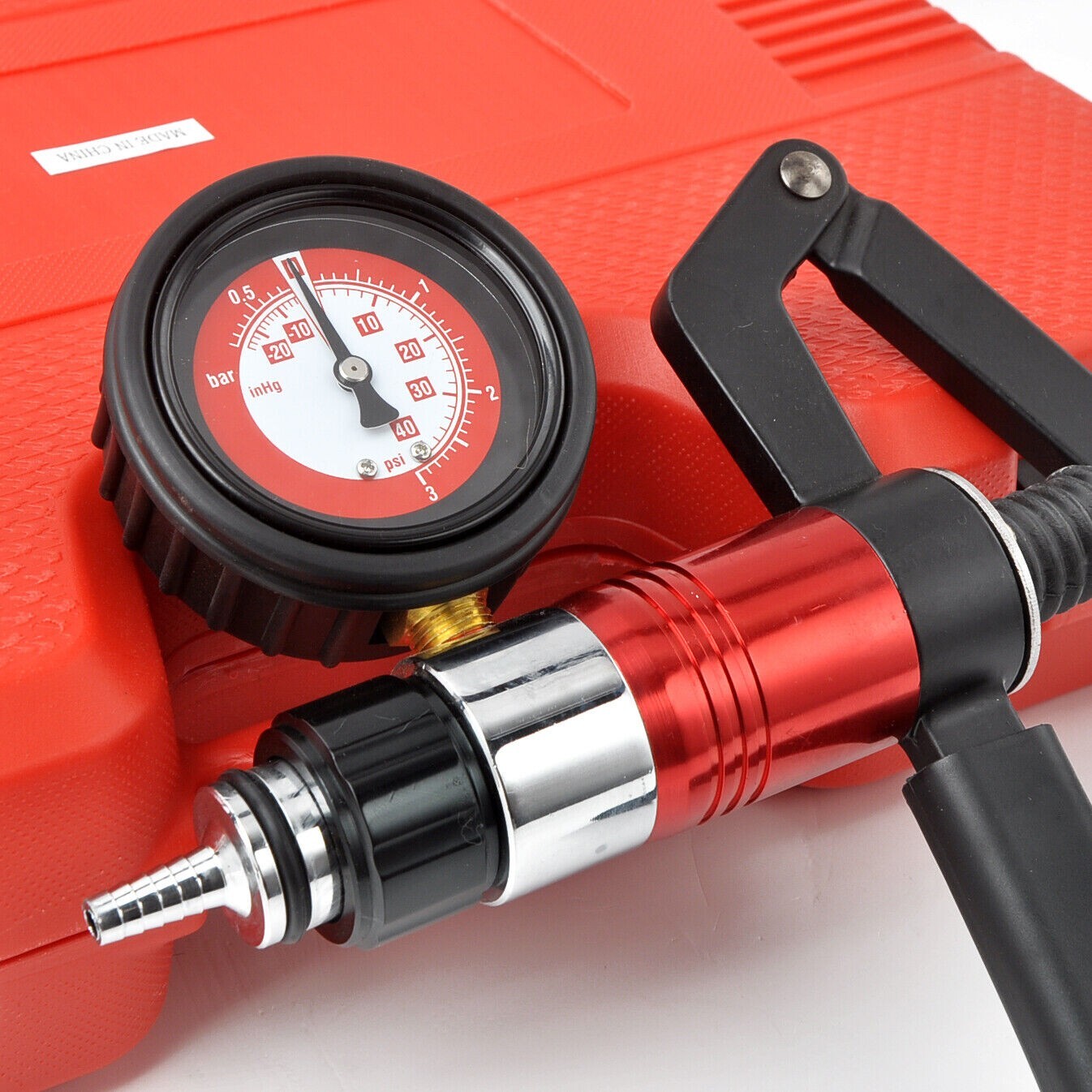 Hand Held Vacuum Pressure Pump Tester Brake Fluid&Hydraulic Systems Bleeding Set
