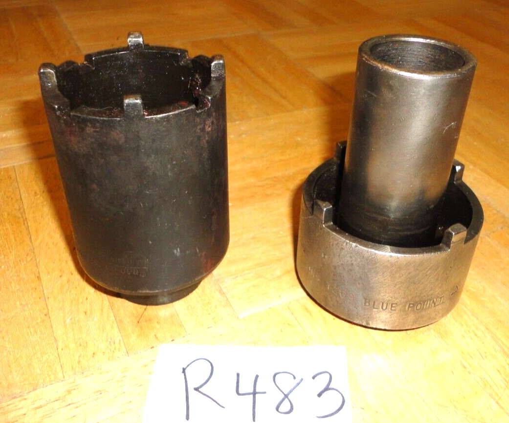 SNAP-ON TOOLS 2 PIECE 1/2 DRIVE AXLE NUT 4 LUG & 4 LUG SAE. SPANNER SOCKETS
