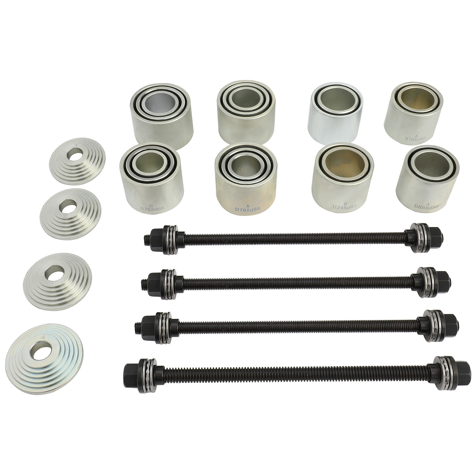 28Pcs Press Pull Sleeve Kit Remove Bearings Bushes Seals Garage Tool