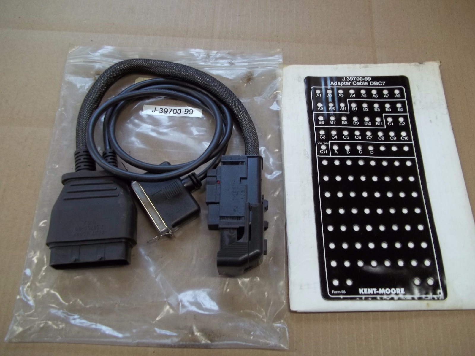 Kent-Moore J-39700-99 Breakout Box Adapter with Overlay
