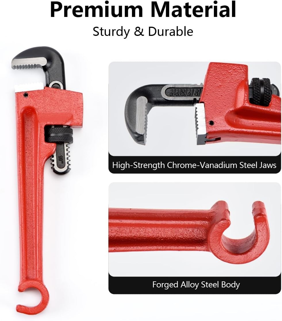 10″ Double-Ended Valve & Pipe Wrench Combo