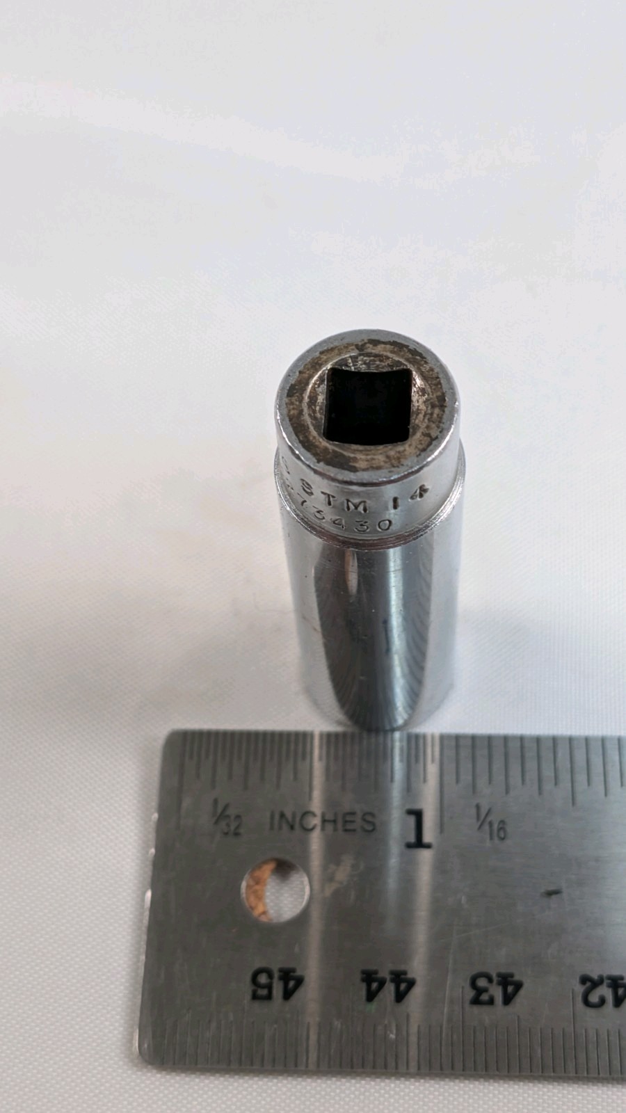 Snap On Tools STM14 7/16″ SAE Flank Drive Deep Socket 1/4″ Drive 6 Point USA