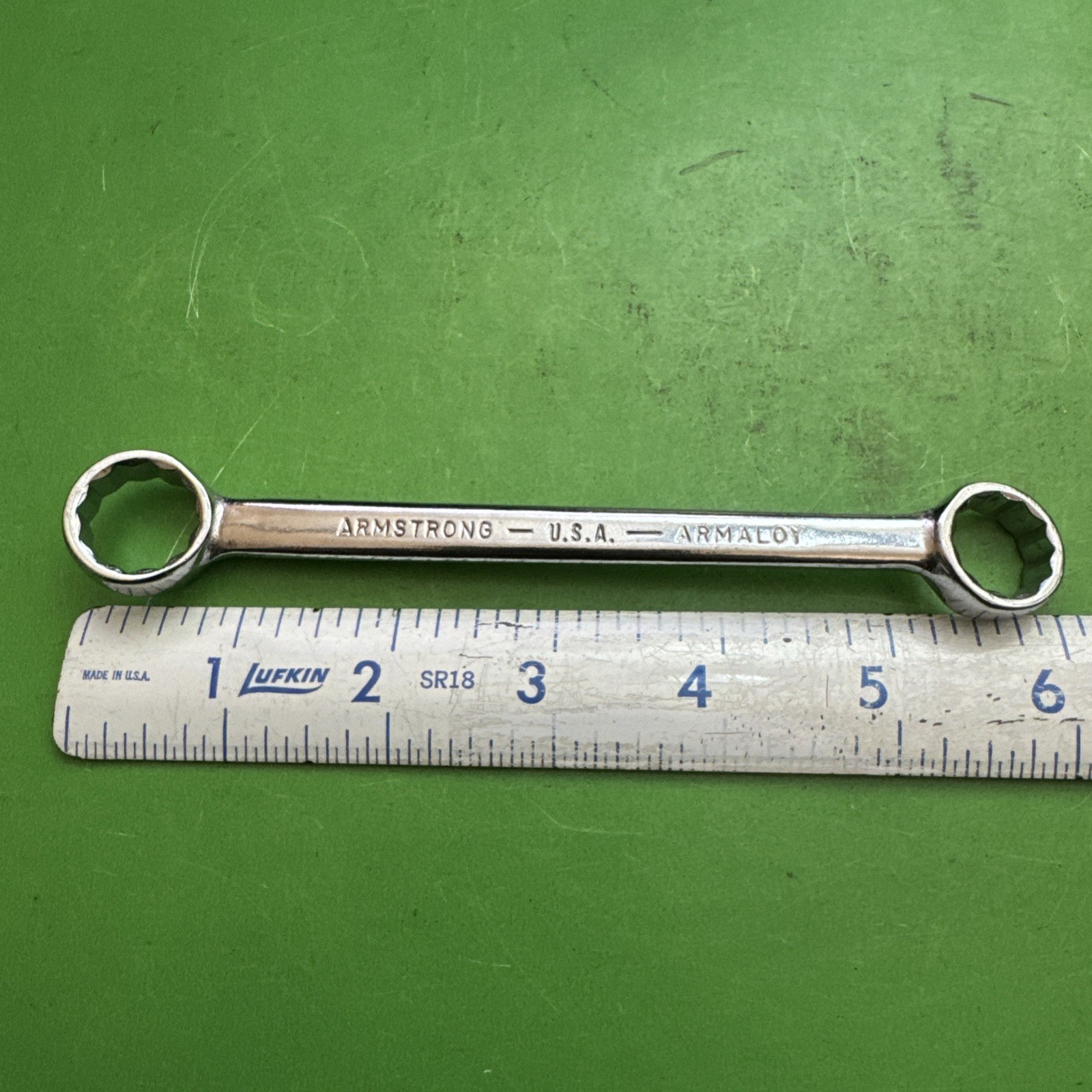 Armstong ARMALOY 12 Point 5/8″ x 9/16″ Full Polish Double Box End Wrench 6727