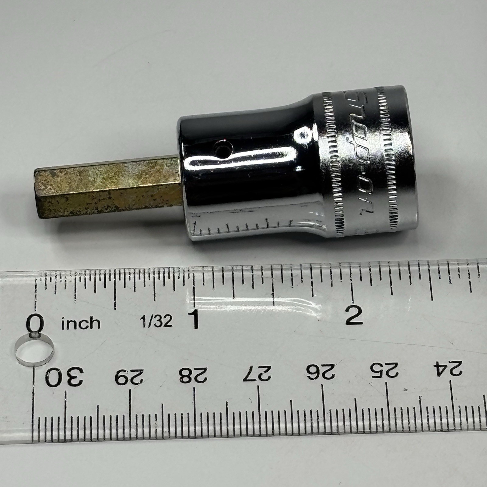 NOS Snap On Tool SAM8A 1/2 Dr Metric 8mm Standard Hex Bit Socket Driver USA 1990