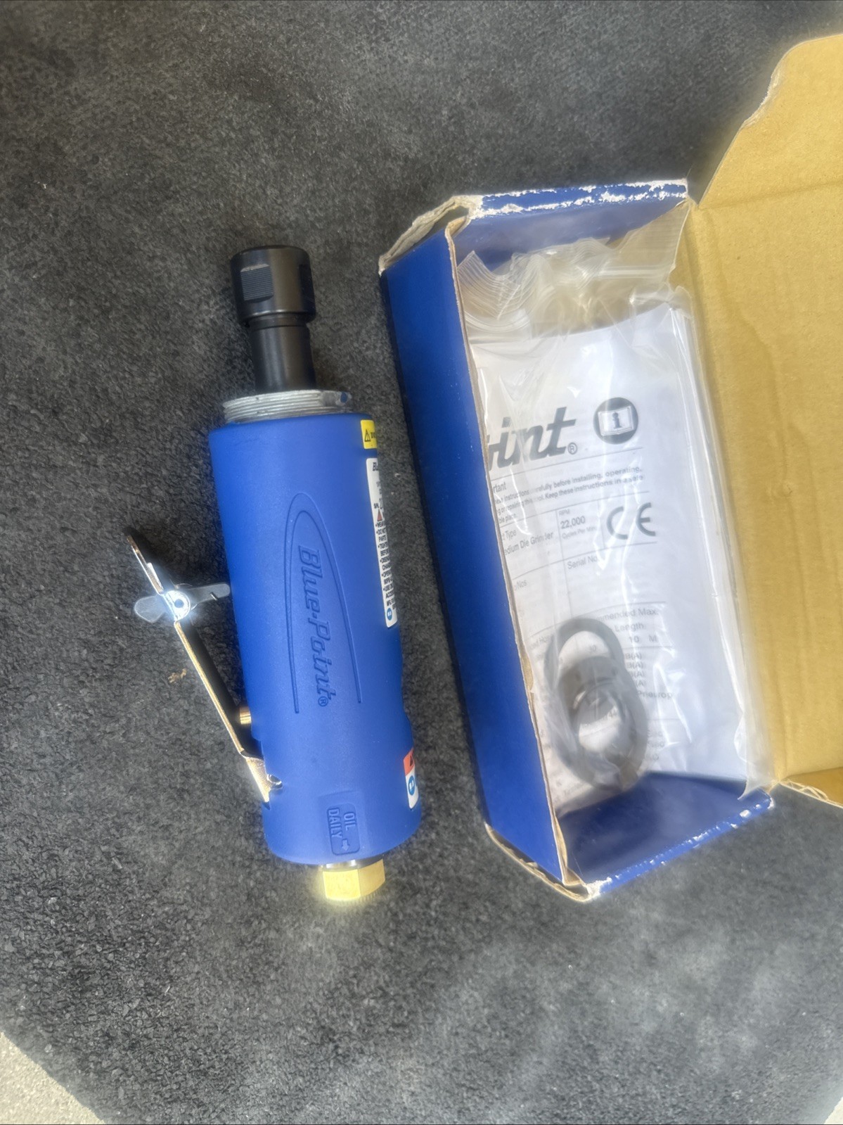 For Blue Point AT115 1/4″ Straight Die Grinder 22,000 RPM Missing Ring Around