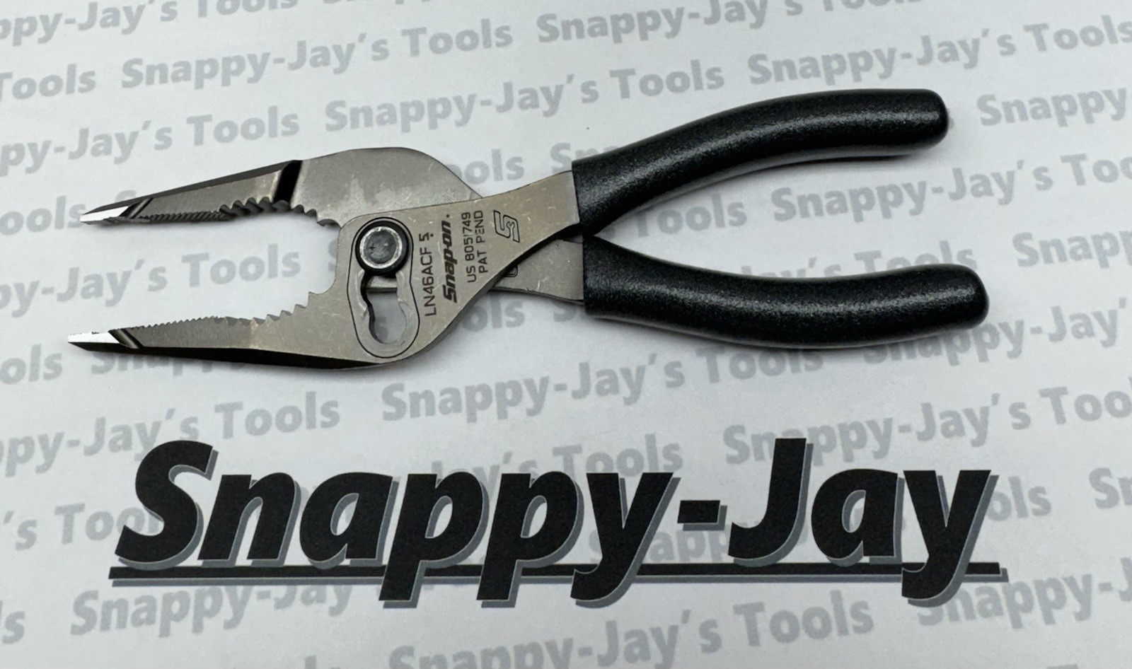 Snap-on Tools USA NEW TITANIUM 7″ Talon Grip Long Nose Slip Joint Pliers LN46ACF