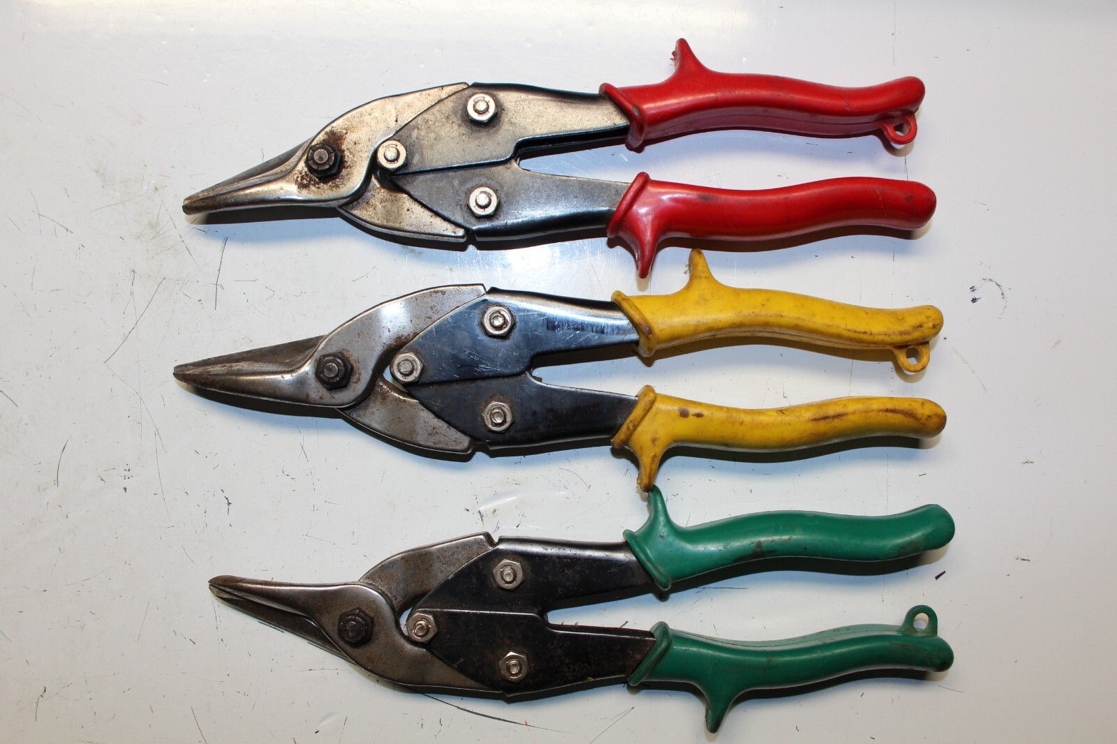 BLUE-POINT TOOLS RIGHT, LEFT, CENTER 10″ Aviation Snips SET 3pcs USA