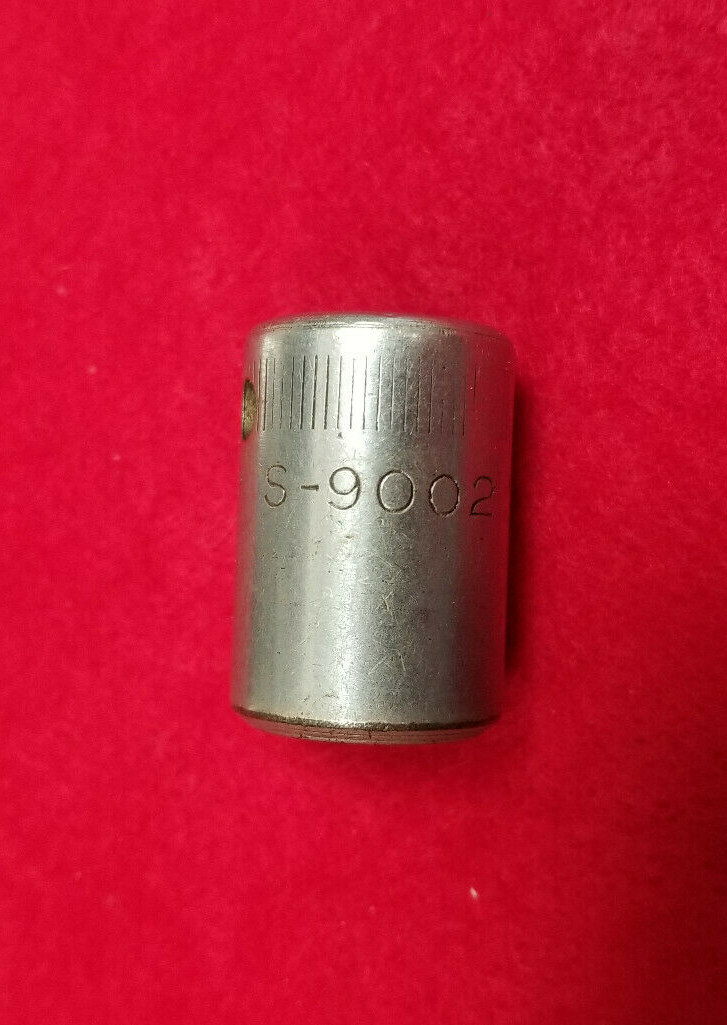 SNAP ON TOOLS Antique 3/8 DRIVE SAE. SHORT CHROME SOCKET Year 1937 S-9002