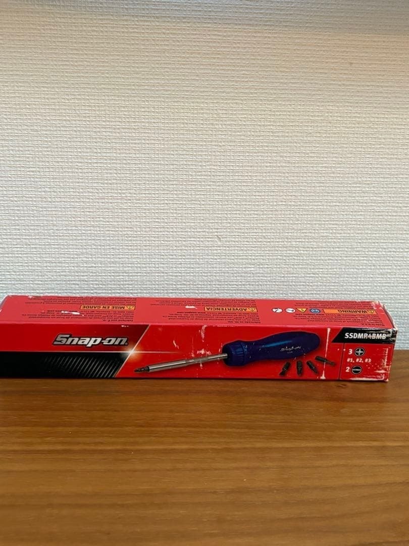 Snap-on SSDMR4B POWER BLUE Hard Handle Ratcheting Screwdriver w/Bits [Unused]