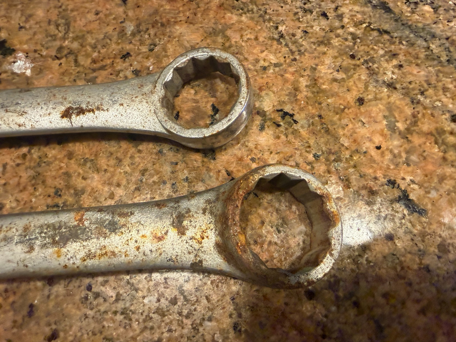 Qty=2 Craftsman VV 43935 12 point double Box End, Wrench 1-1/8 & 1-5/16 USA