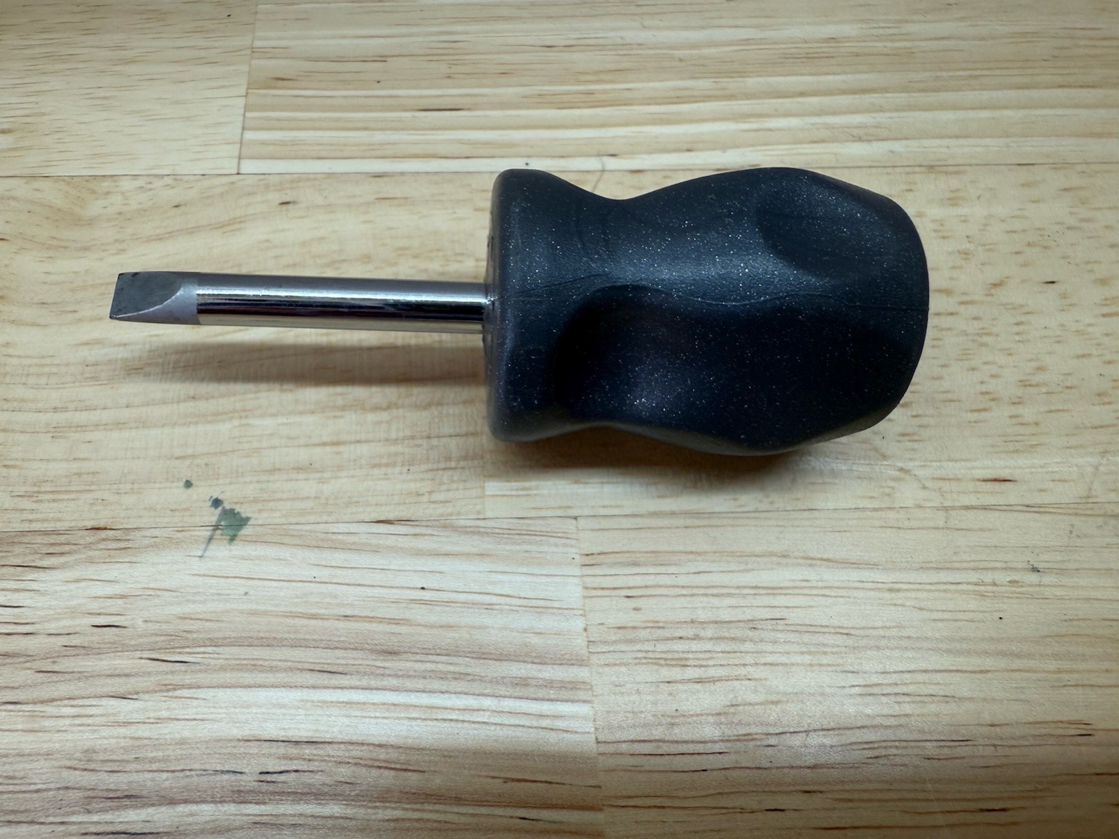 Snap On TITANIUM Hard Grip 1/4″ Flat Stubby Screwdriver SHD1 100th Year Edition