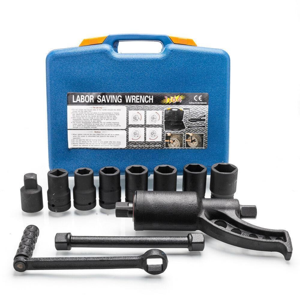 Heavy Duty Torque Multiplier Set Wrench Lug Nut Labor Saving Lug nut 8 sockets