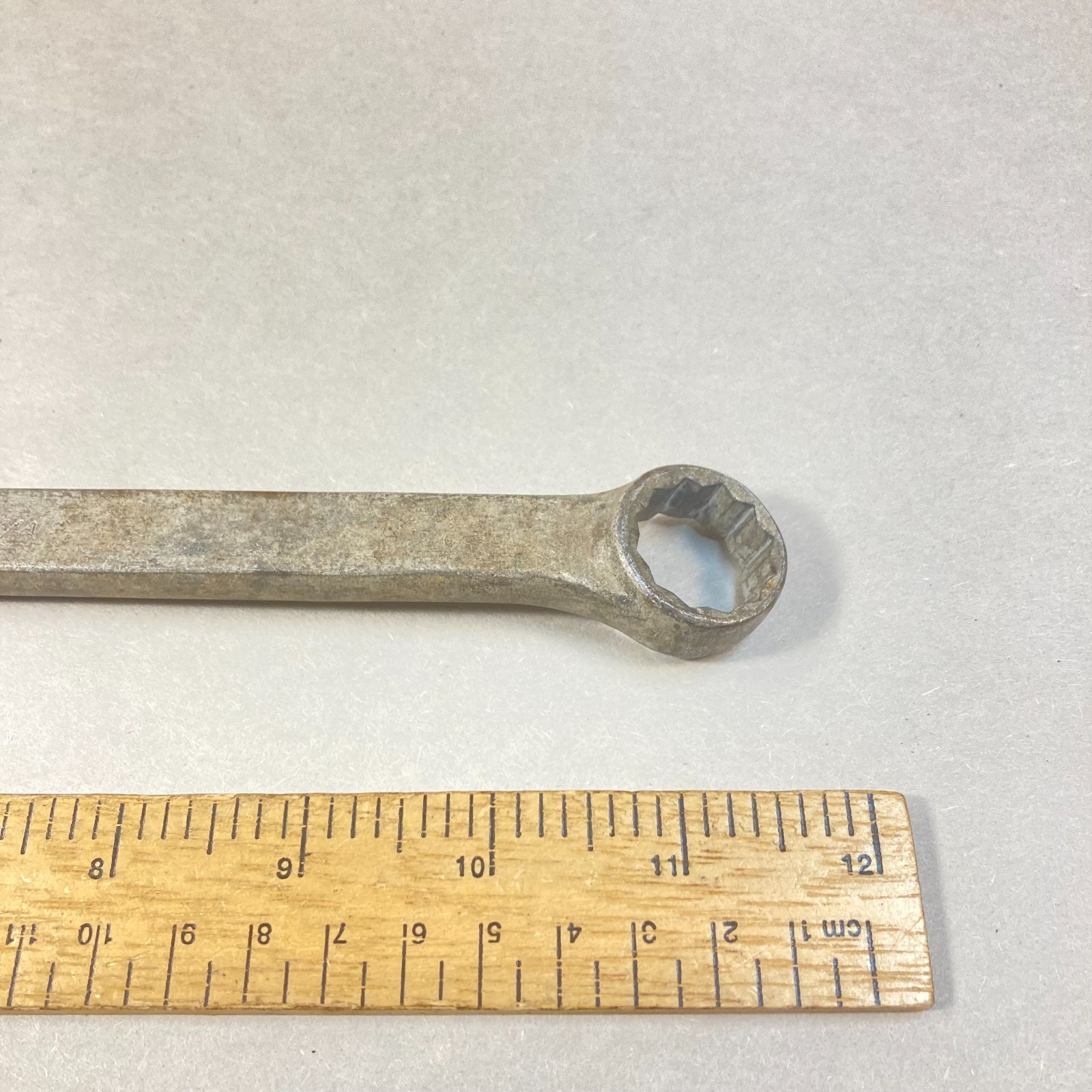 Vintage Plomb Wrench Box End 7/8″-3/4″ Flat Shaft 12 Point WF-83 USA