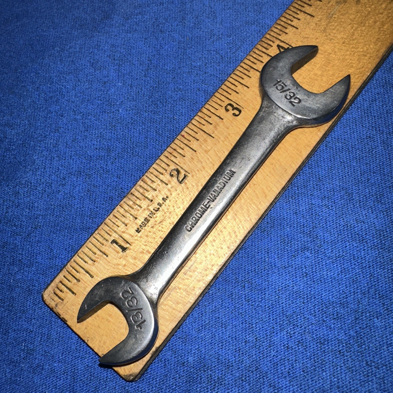 Armstrong Tools Open Face Wrench H-18 Vintage 15/32, 13/32 Small Thin Wrench