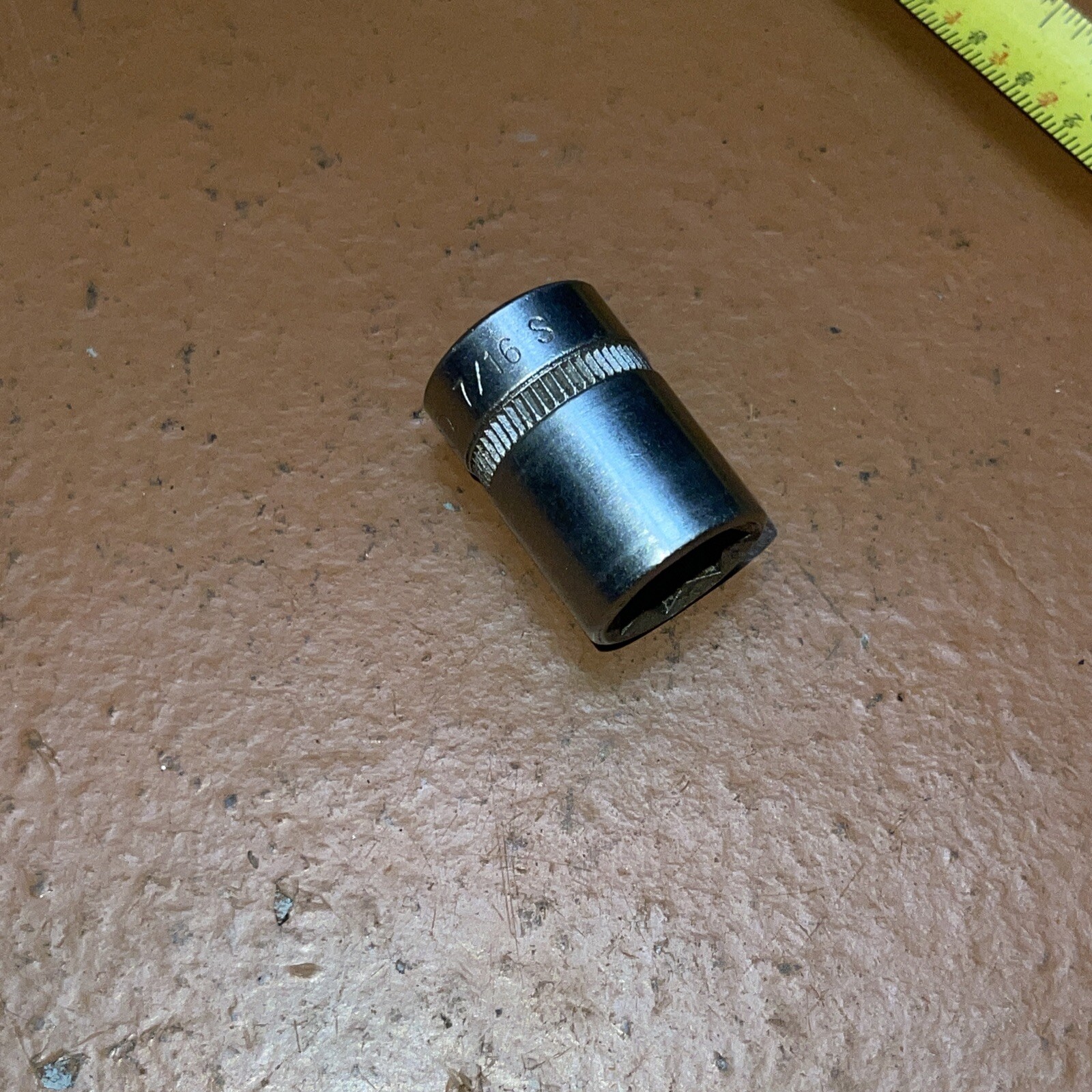 Wizard USA HR 2637 7/16 In SAE 3/8″ Drive 8 Point Double Square Socket