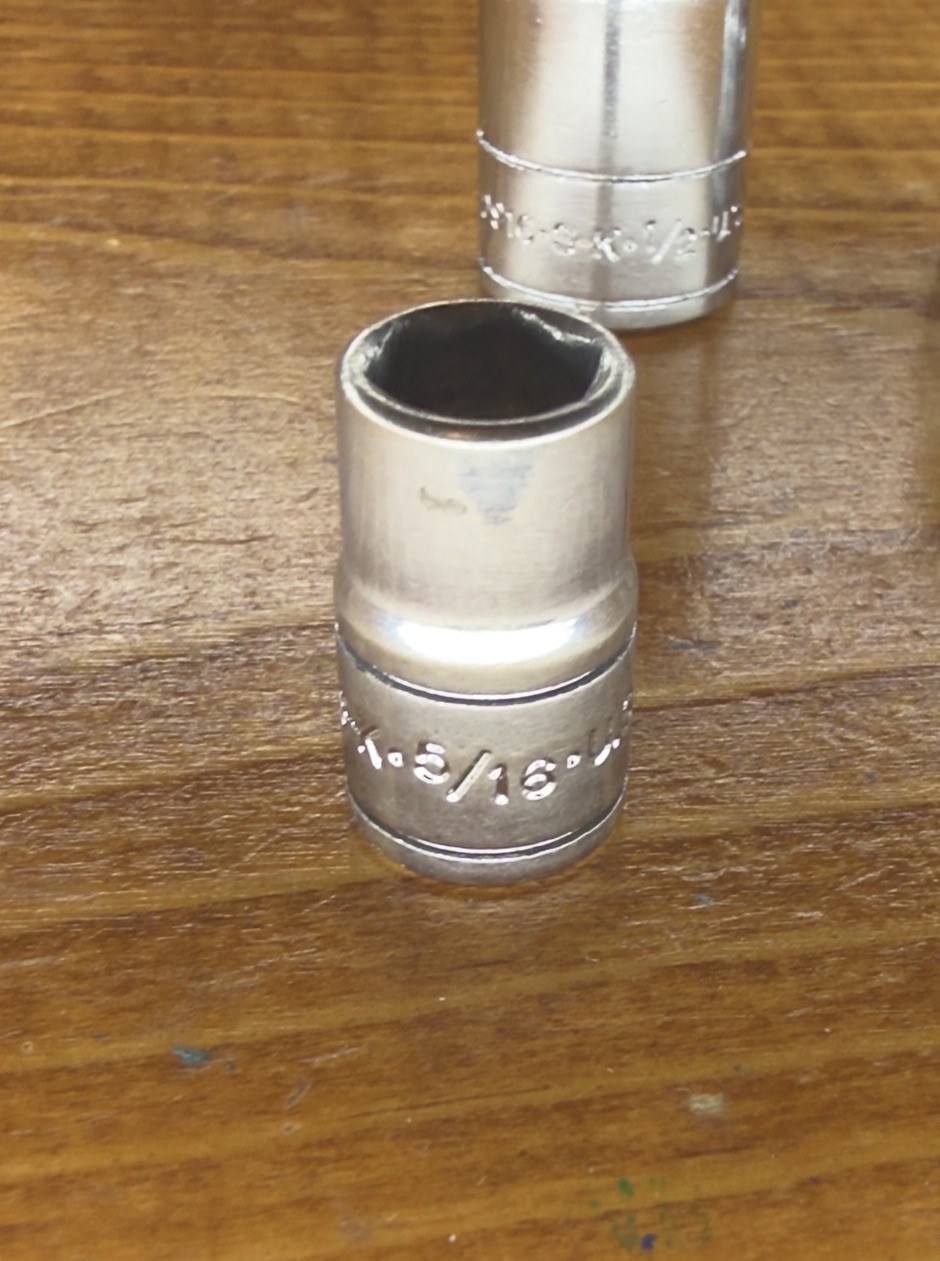 Lot Of 5 SK Tools 1/4” Drive Shallow Socket USA 40916 1/2 7/16 11/32 5/16 9/32
