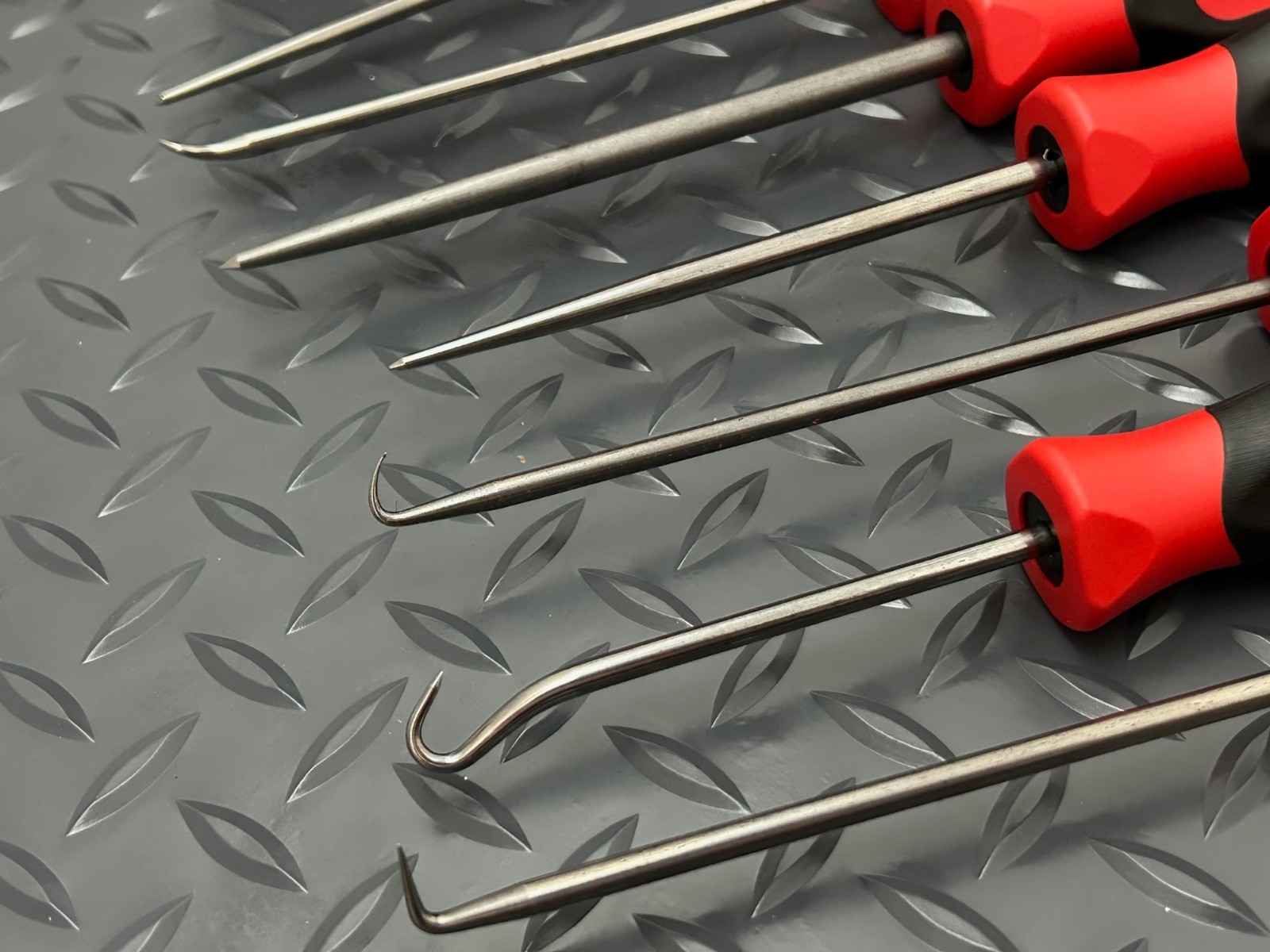 Snap-on 7-Piece RED Soft Grip Heavy-Duty Pick Foam Set SGLAS01FSETFR New SEALED