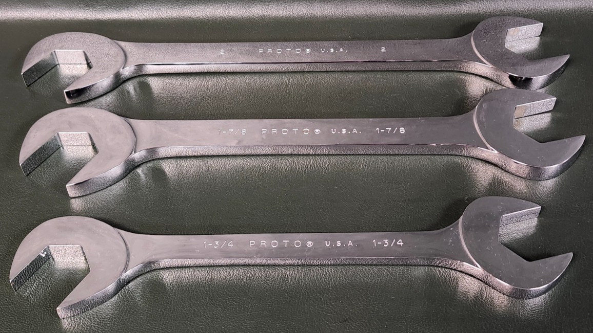 NEW 3 Proto Professional Angle Open- End Double Wrenches 3156 3160 3164 USA