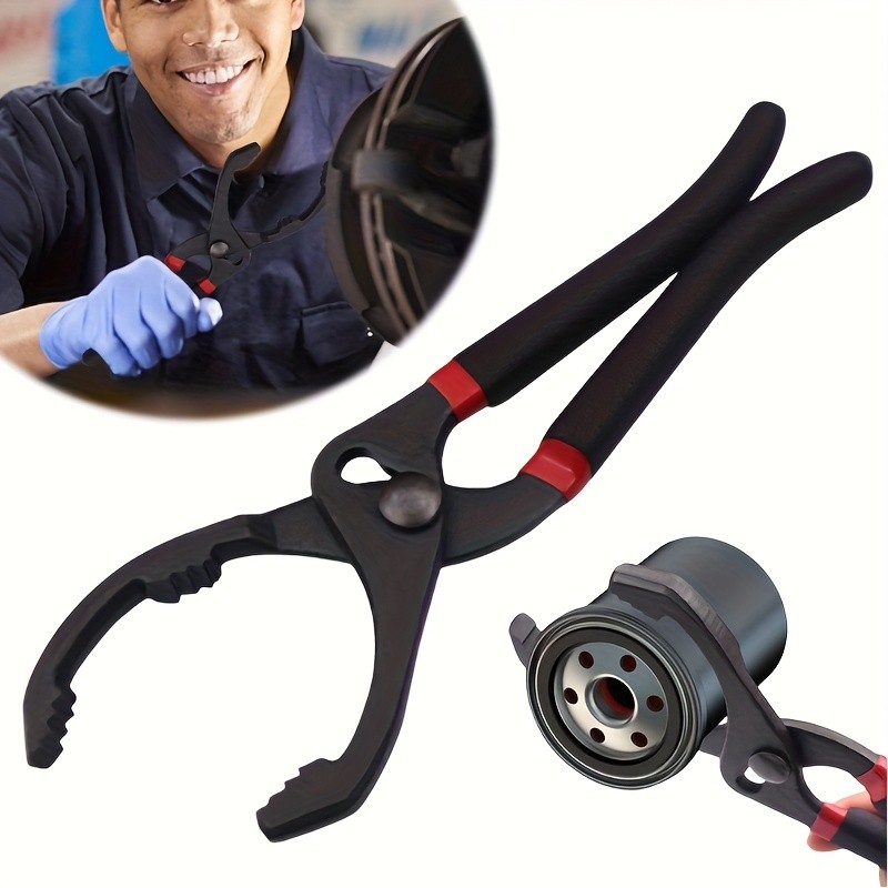 [Oil Filter Wrench] Adjustable Heavy-Duty Oil Filter Wrench with Non-Slip Grip