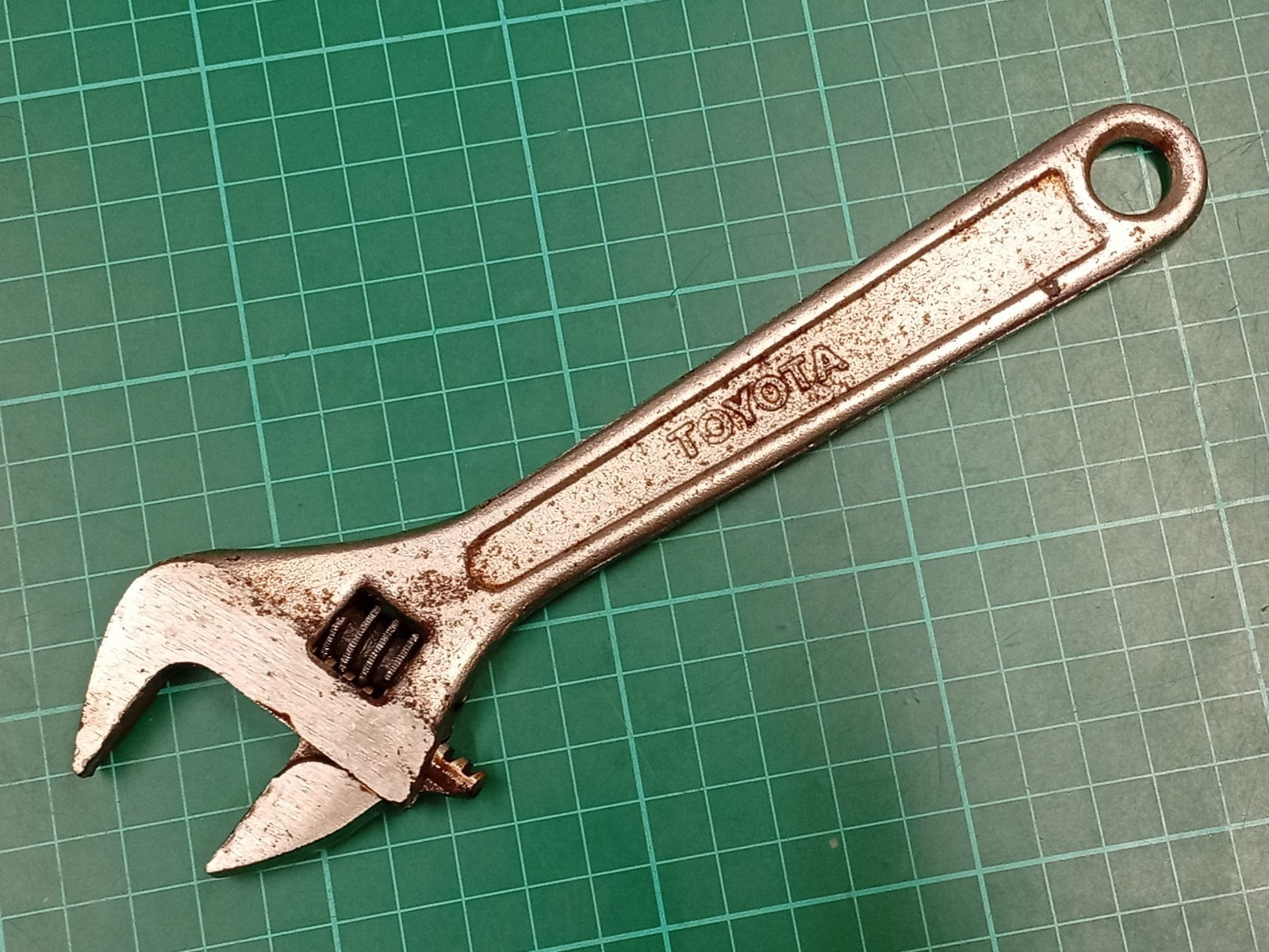 Vintage Toyota 200mm Adjustable Spanner Angle Wrench, Made In Japan