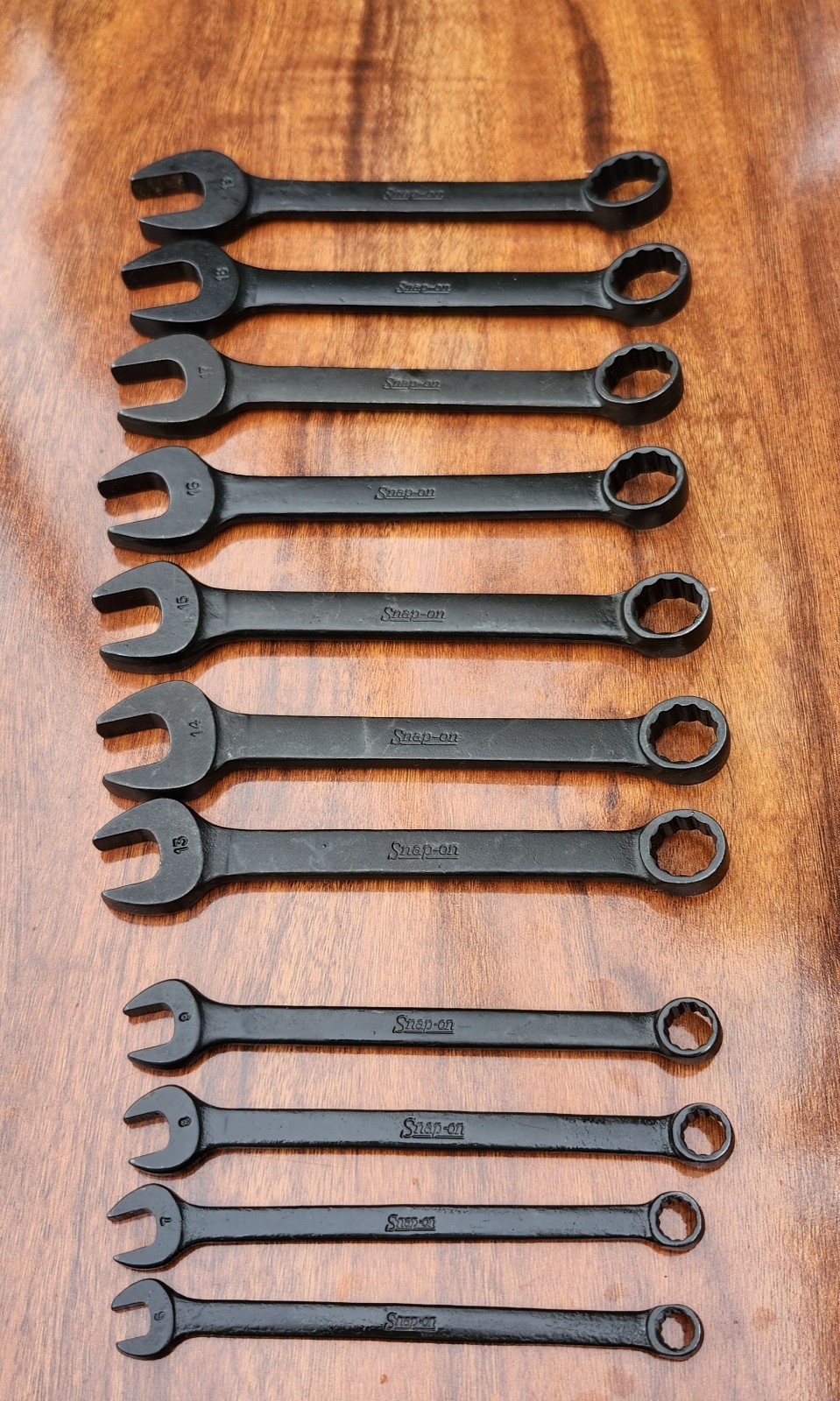 SNAP-ON GOEXM Black Metric Short Comb. Wrench Set 6-19mm USA MISSING 10 11 12