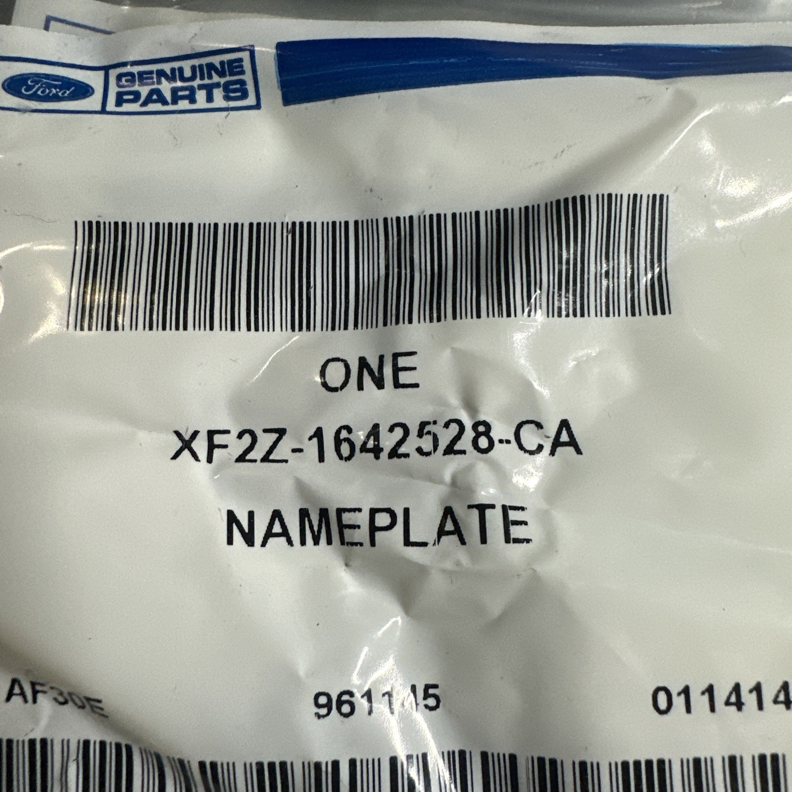 Ford XF2Z-1642528-CA Letters «LX» On Lift Gate 99-03 Ford Windstar 106T