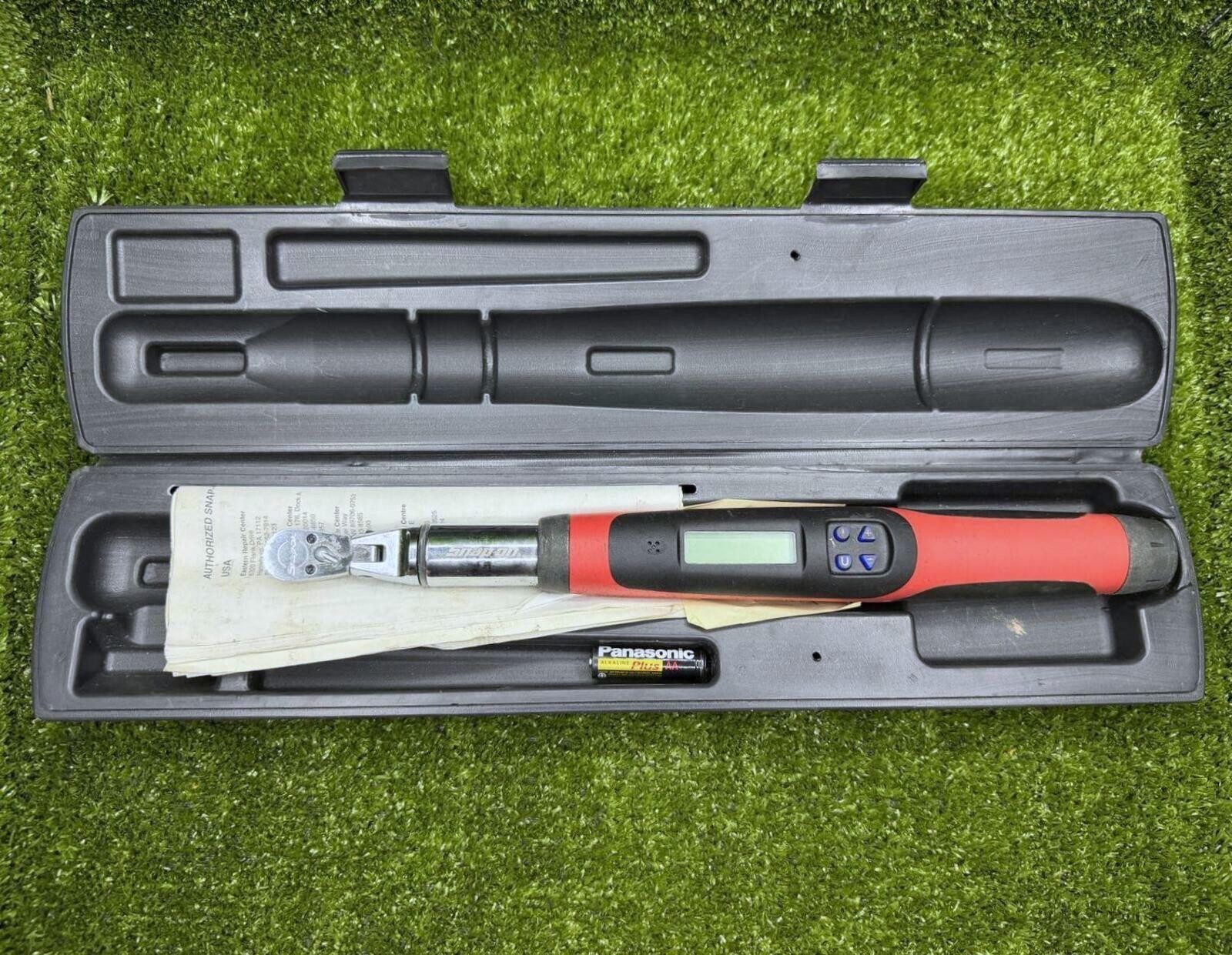 Snap-on TECH1FR240 1/4″ Digital Flex Head TechWrench Torque Wrench w/ Case