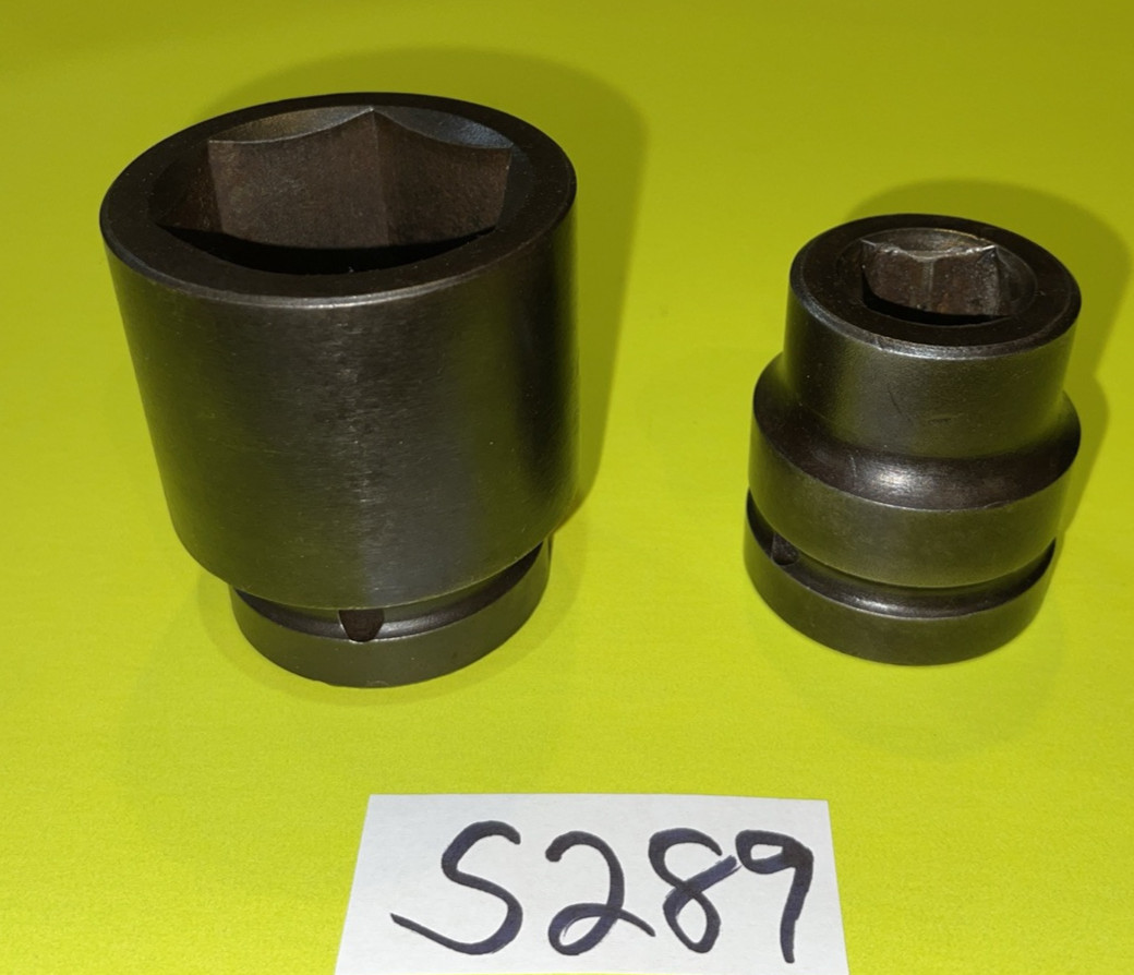 MAC TOOLS 2 PIECE 1 INCH DRIVE BUDD WHEEL IMPACT SOCKETS 13/16, 1-13/16